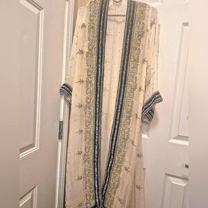 Open Gown Tila Stone Embroidered